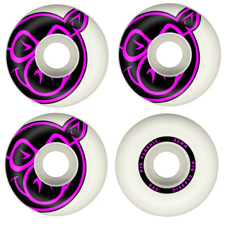 Pig Skateboard Wheels 56mm Classic 99A White