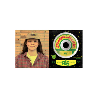 Pig Skateboard Wheels 54mm Georgia Martin Conical 99A White