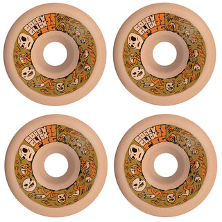 Pig Skateboard Wheels 55mm Corey Glick Heads Conical 99A Tan