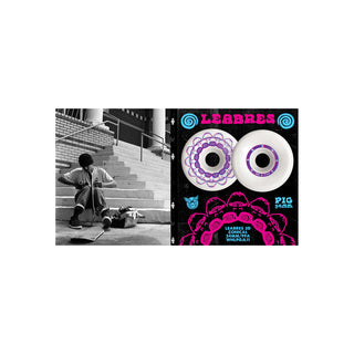 Pig Skateboard Wheels 54mm Jeremy Leabres 3D Conical 99A White