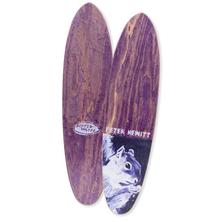 The Heated Wheel Skateboard Deck Team Polarizer Hewitt Nut Cracker 6" x 23.75" Retro Cruiser