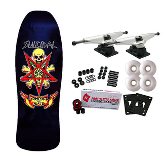 Dogtown Skateboard Complete Suicidal Skates Possessed to Skate 80s ReIssue Black/Diamond Ice 10" x 30.75"