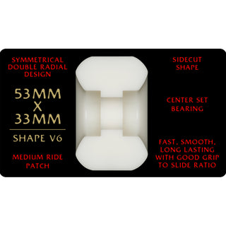 Powell Peralta Skateboard Wheels 53mm x 33mm Dragon Formula 93A V6 Widecut
