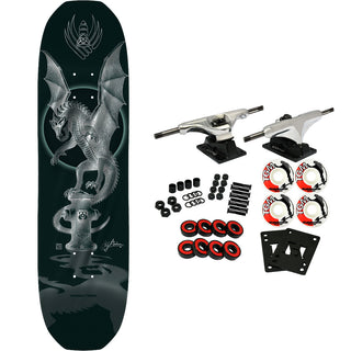 Powell Peralta Skateboard Complete Flight Andy Anderson 323 Hydrant Silver Foil 8.4" x 32"