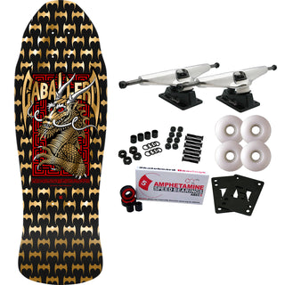 Powell Peralta Skateboard Complete Caballero Street Black/Gold Foil Old School Reissue