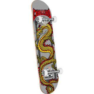 Powell Peralta Skateboard Complete Caballero Chinese Dragon Metallic Silver 7.75" x 31.08"