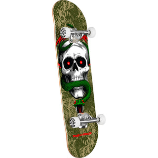 Powell Peralta Skateboard Complete McGill Skull and Snake Olive/Metallic Gold 8.25" x 31.95"