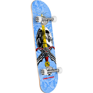 Powell Peralta Skateboard Complete Skull and Sword Light Blue 7.5" x 28.65"