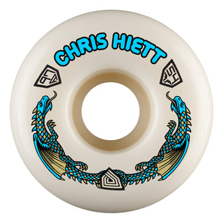 Powell Peralta Skateboard Wheels 54mm Chris Hiett Dragon Formula 97A V7 Symmetrical Off White