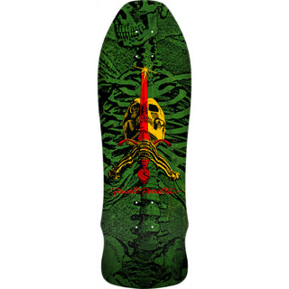 Powell Peralta Skateboard Deck Geegah Skull and Sword Green Old School Reissue
