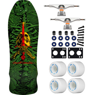 Powell Peralta Skateboard Geegah Skull and Sword Green / Independent/ Rat Bones White