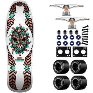 Powell Peralta Skateboard Nicky Guerrero Mask White/Copper Foil / Independent/ Rat Bones Black