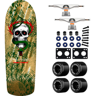 Powell Peralta Skateboard McGill Skull and Snake Green/Gold Foil / Independent/ Rat Bones Black