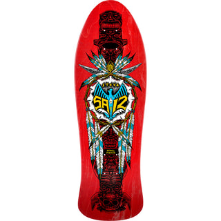 Powell Peralta Skateboard Steve Saiz Totem Red / Independent/ Rat Bones Black