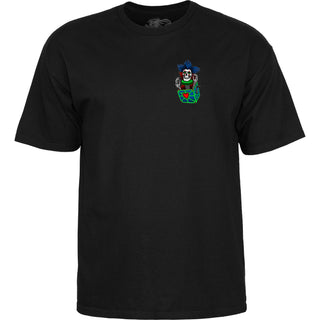 Powell Peralta Skateboard Shirt Chris Hiett Skull Black