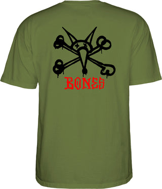 Powell Peralta Skateboard Shirt Rat Bones Military Green