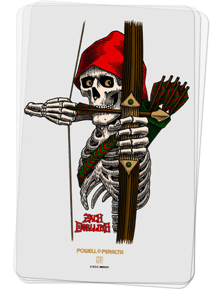 Powell Peralta Skateboard Sticker Zach Doelling Archer