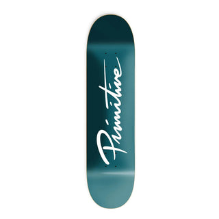 Primitive Skateboard Deck Nuevo Script Blue 7.75" x 31.05"