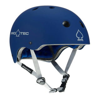 Pro Tec Skateboard Helmet Classic Certified Matte Blue Size L