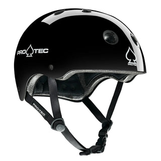 Pro Tec Skateboard Helmet Classic Certified Gloss Black Size M