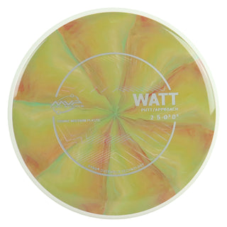 MVP Discs Sports Project Lab Coat Cosmic Neutron Watt Putt and Approach 2/5/-0.5/0.5 Red Lime 173 grams