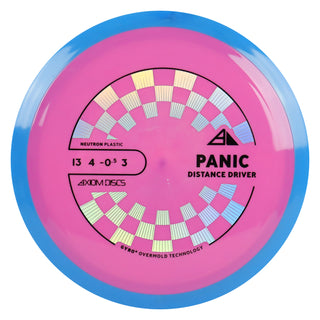 Axiom Discs Project Lab Coat Neutron Panic Distance Driver 13/4/-0.5/3 Pink/Blue 168 grams