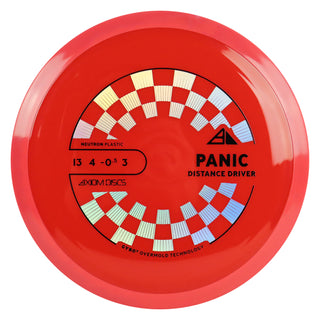 Axiom Discs Project Lab Coat Neutron Panic Distance Driver 13/4/-0.5/3 Red/Red 167 grams
