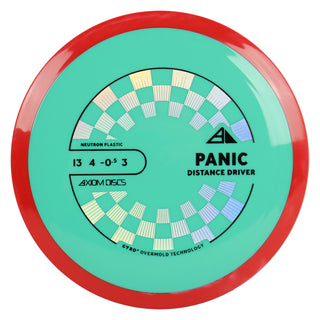 Axiom Discs Project Lab Coat Neutron Panic Distance Driver 13/4/-0.5/3 Teal/Red 173 grams