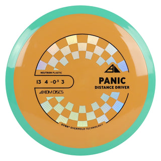 Axiom Discs Project Lab Coat Neutron Panic Distance Driver 13/4/-0.5/3 Rust/Teal 174 grams