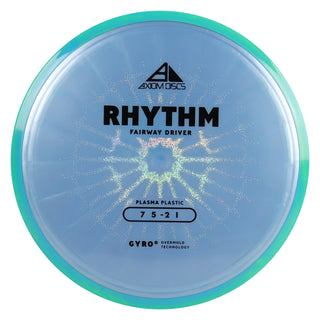 Axiom Discs Project Lab Coat Plasma Rhythm Fairway Driver 7/5/-2/1 Slate/Aqua Green 163 grams