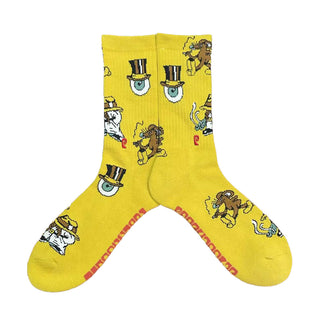 Psockadelic Skateboard Socks Gang Gang