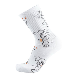 Psockadelic Skateboard Socks Ghost Love
