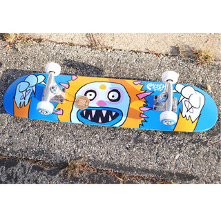Push Skateboard Complete Frosty Attack Soft Top Blue 7.0" x 29.2"