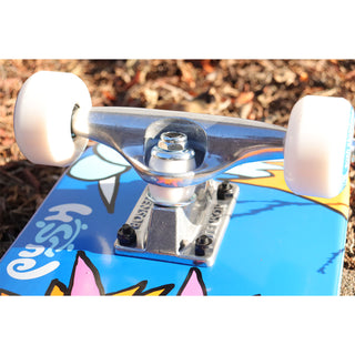 Push Skateboard Complete Frosty Attack Soft Top Blue 7.0" x 29.2"