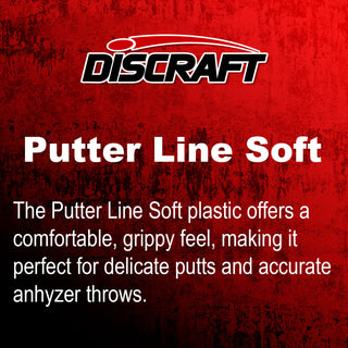 Discraft Disc Golf Putter Line Soft Roach Putter 2/4/0/1 Black/Green Matrix 167-169g