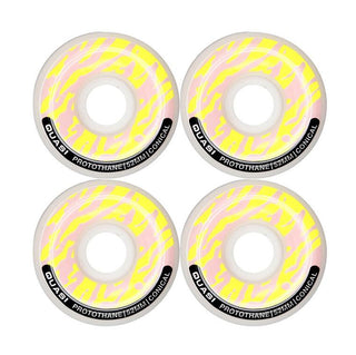 Quasi Skateboard Wheels 52mm Protothane Conical 83B White