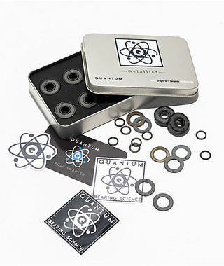 Quantum Bearing Science Metallic Series Skateboard Bearings Kit