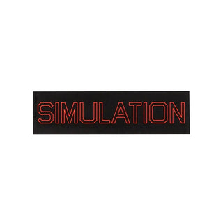 Quasi Skateboards Sticker Simulation Black/Red 6.25" x 1.75"