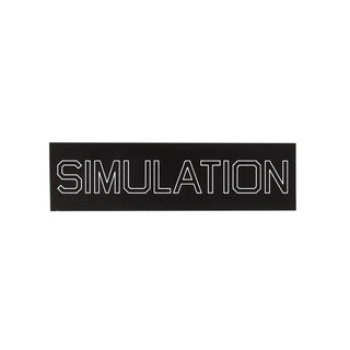 Quasi Skateboards Sticker Simulation Black/White 6.25" x 1.75"