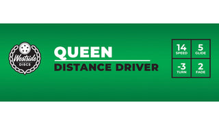 Westside Disc Golf VIP Queen Distance Driver 14/5/-3/2 Yellow/Blue 173 grams