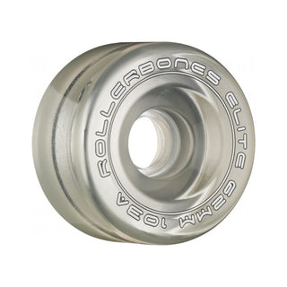 Rollerbones Quad Skate Wheels 62mm x 30mm Elite 103A 8-Pack Clear