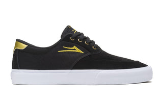 Lakai Skateboard Shoes Riley Hawk 3 Black/Gold Suede