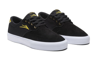 Lakai Skateboard Shoes Riley Hawk 3 Black/Gold Suede