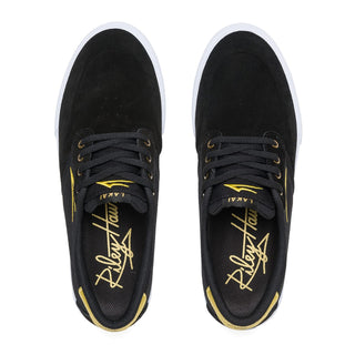 Lakai Skateboard Shoes Riley Hawk 3 Black/Gold Suede