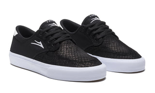 Lakai Skateboard Shoes Riley 3 Black Snake Suede