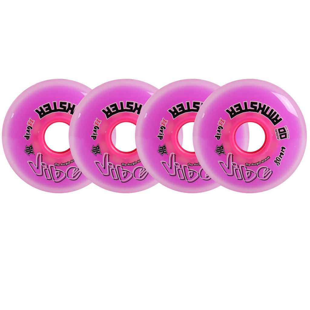 Rink Rat Roller Hockey Wheels Rinkster Vibe 80mm XX Grip Purple 4-Pack ...