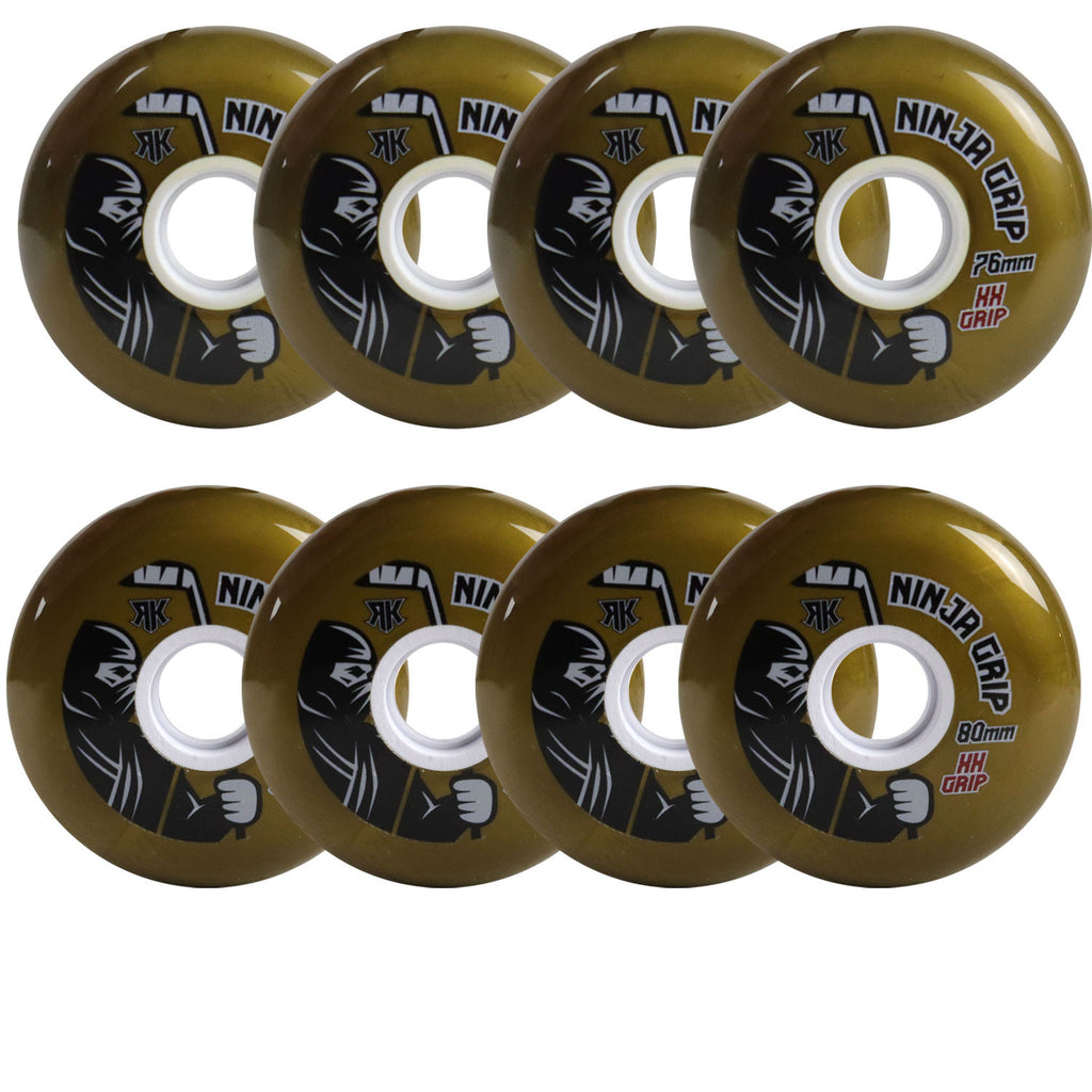 Rink Rat Roller Hockey Wheels Rinkster Ninja Grip 76mm / 80mm HiLo XX ...