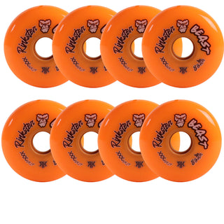 Rink Rat Roller Hockey Wheels Rinkster Beast 80mm XXX Grip Orange 8-Pack