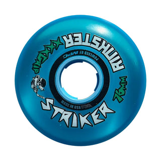 Rink Rat Roller Hockey Wheels Rinkster Striker 76mm / 80mm HiLo XXX Grip Blue 8-Pack