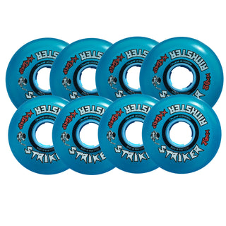 Rink Rat Roller Hockey Wheels Rinkster Striker 76mm / 80mm HiLo XX Grip Blue 8-Pack